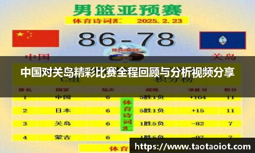 中国对关岛精彩比赛全程回顾与分析视频分享